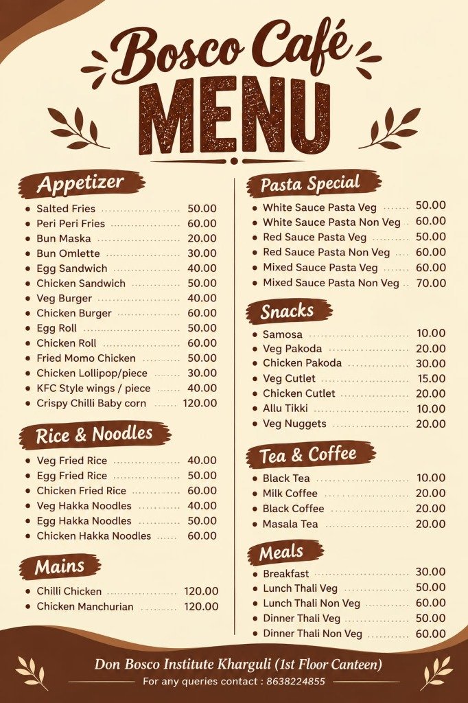Bosco Café (Campus Canteen)