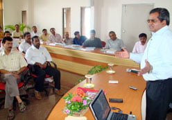 Fr. VM Thomas conducting Management Development Programme